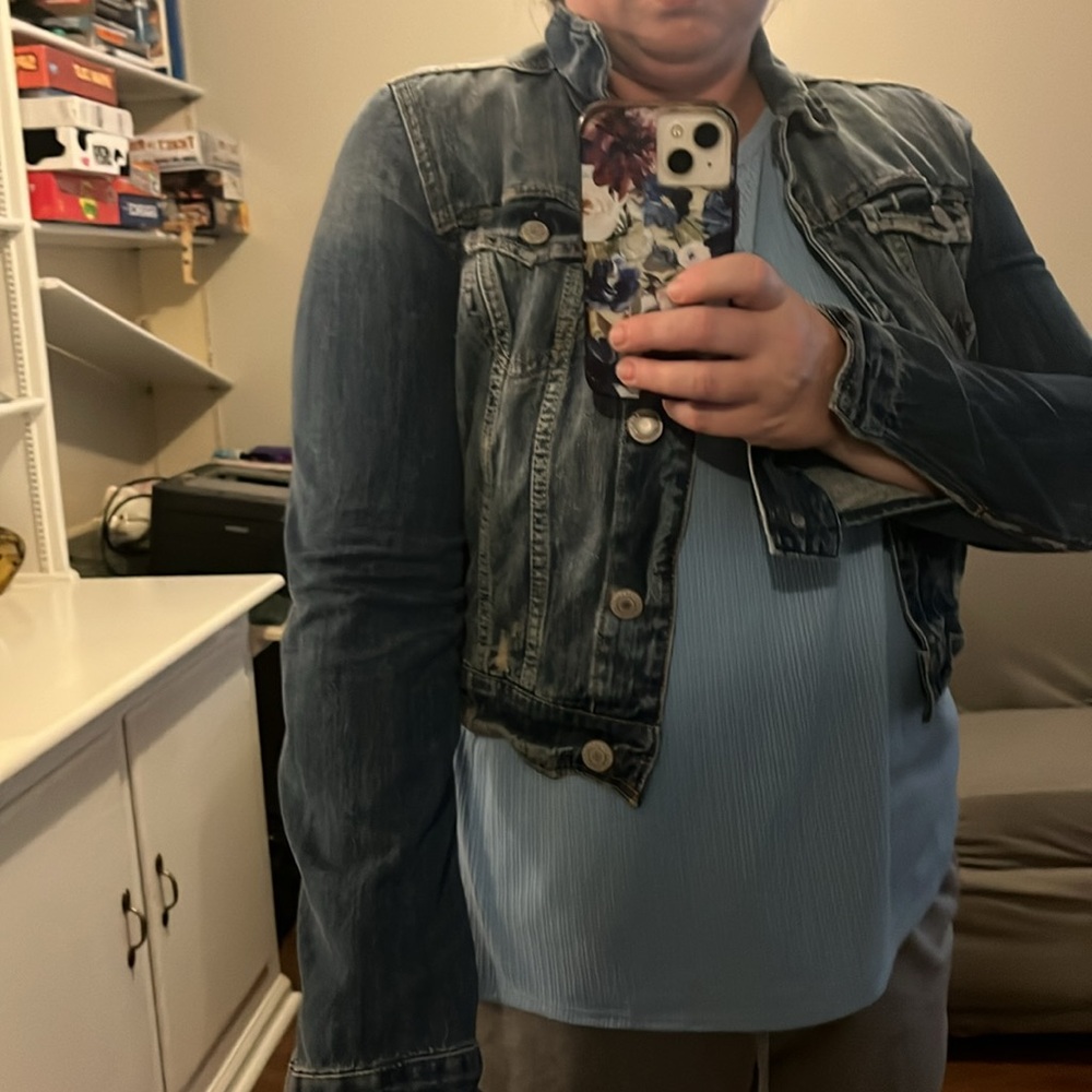 American Eagle Blue Jean Jacket - Picture 7 of 7